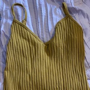 Mustard Ribbed Dress